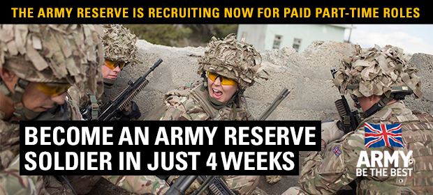 Reservist Army Jobs - Summer jobs