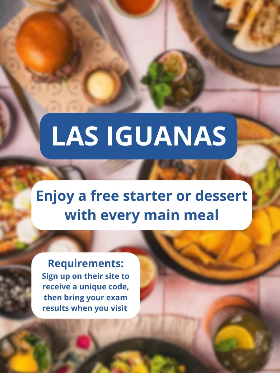 Las Iguanas A Level Results Day Offer