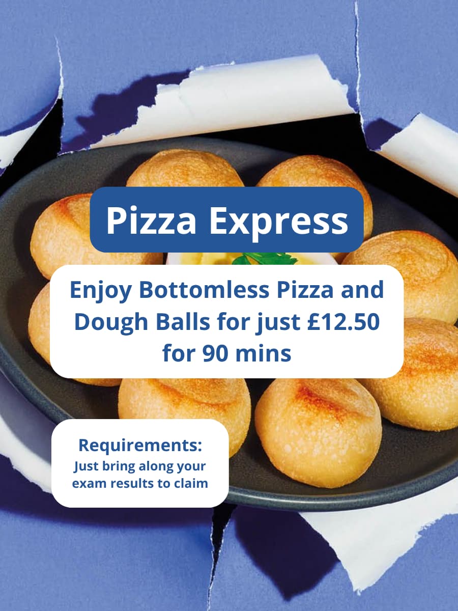 Pizza Express A Level Results Day Offer