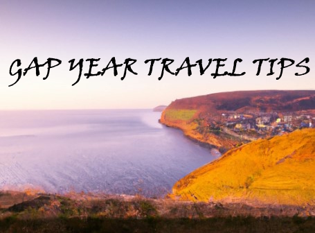 A Coastal View With Text of "Gap Year Travel Tips