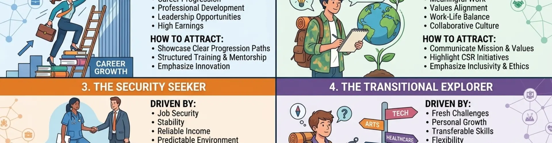 Four Jobseeker Personas Infographic
